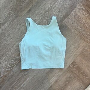 Lululemon Light Blue Swift Speed Cropped Tank Top Size 6